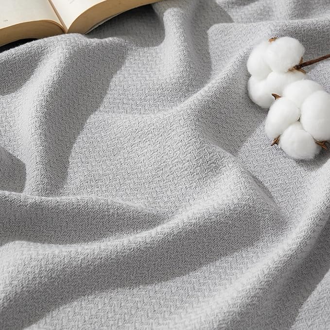 Bedsure GentleSoft 100% Cotton Large Throw Blanket by BEDSURE