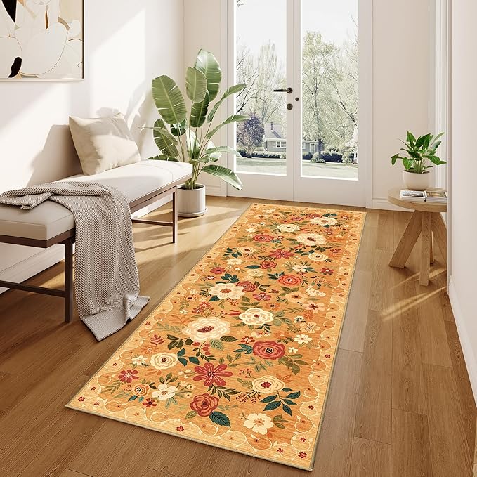 DUKINO 2x6 Runner Rug for Hallway, Washable Kitchen Runner Rug - Image 2