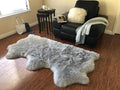 Free Shape Luxury Soft Fluffy Shag Area Rug Triple Side by Side 3'x6', 90x180cm by LAMBZYRUGS
