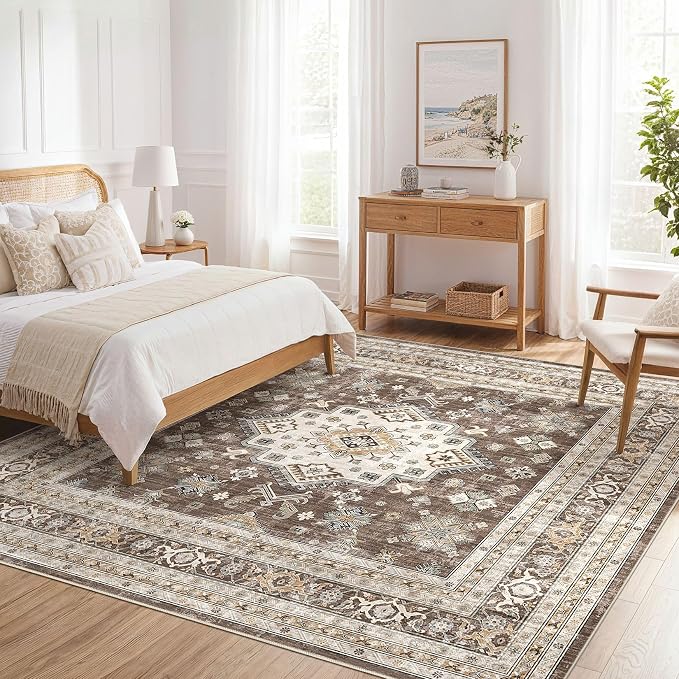 Vintage Living Room Square Area Rug 8x8 - Image 7