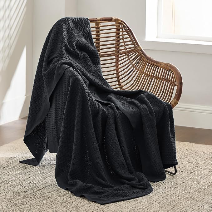 Bedsure Gentlesoft 100% Cotton Throw Blanket - Image 3