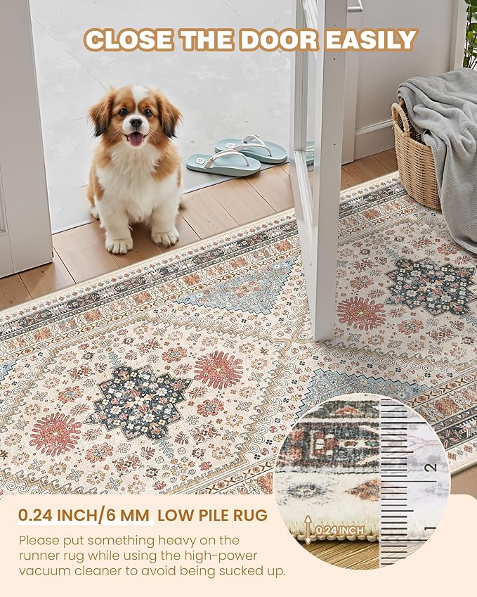 Washable Rugs 8x10 Area Rugs for Living Room, Non-Slip Backing Large Rug for - Image 6
