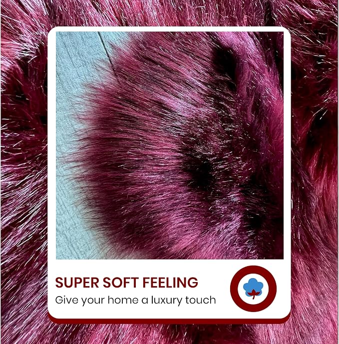 Free Shape Luxury Soft Fluffy Shag Area Rug Double Side by Side 3'x4', 90x120cm - Image 5