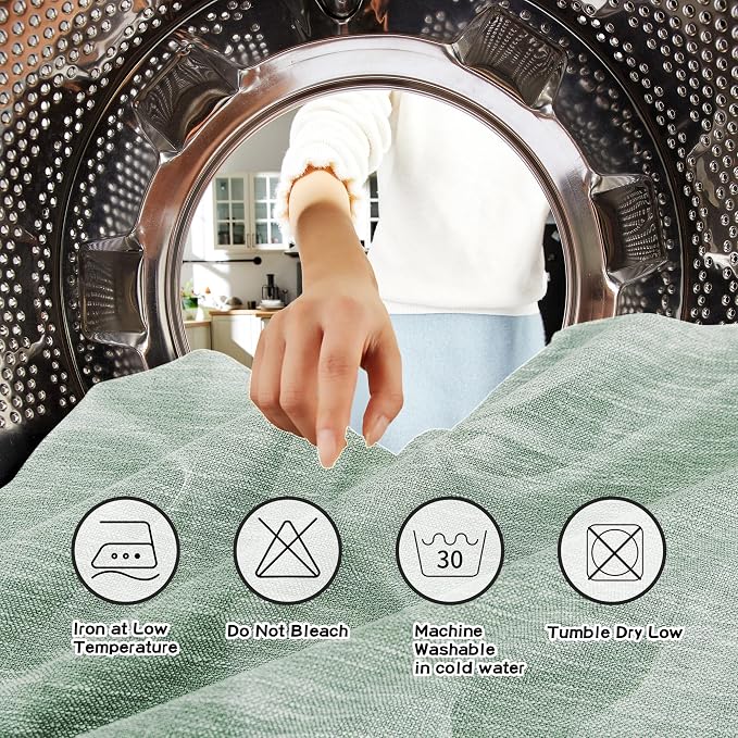 MYSKY HOME Living Room Curtains 84 Inches Long Semi Sheer Light Filtering - Image 7