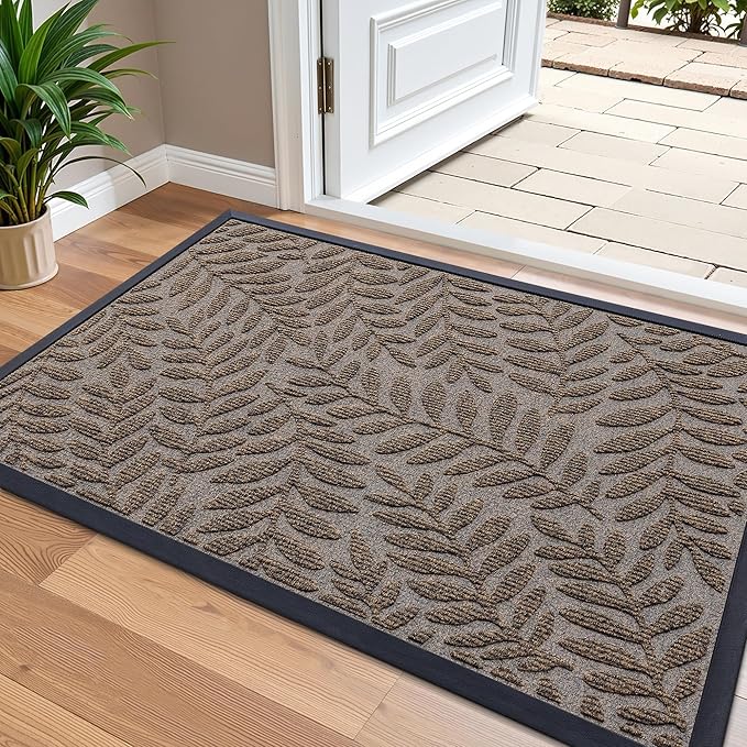 OLANLY Door Mat Indoor Outdoor Entrance, Waterproof All-Weather All-Season by OLANLY
