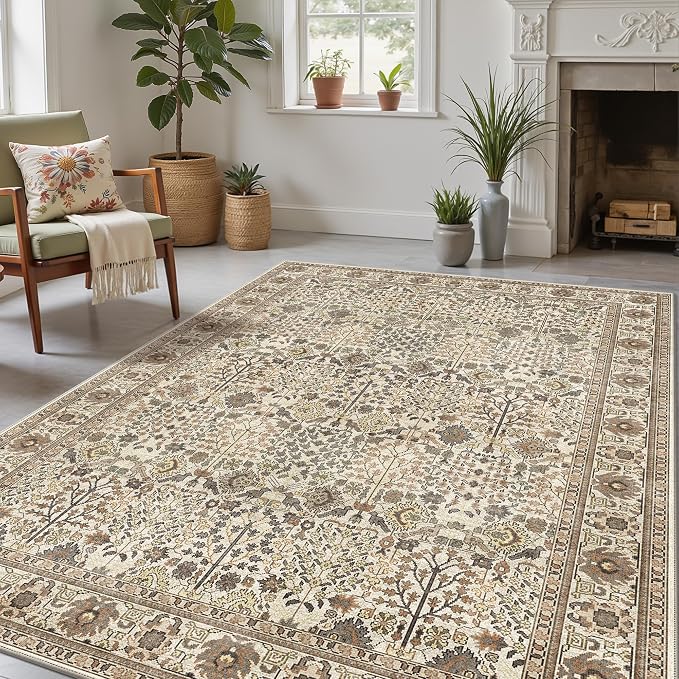 Bavni Area Rugs 5x7, Machine Washable Rugs - Image 4