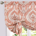 jinchan Faux Linen Tie up Valance by JINCHAN