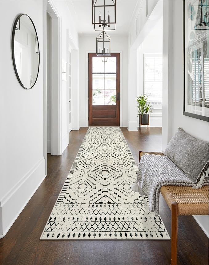 Wonnitar Moroccan Runner Rugs for Hallway 2'6"x10', Washable Non-Slip Extra - Image 5