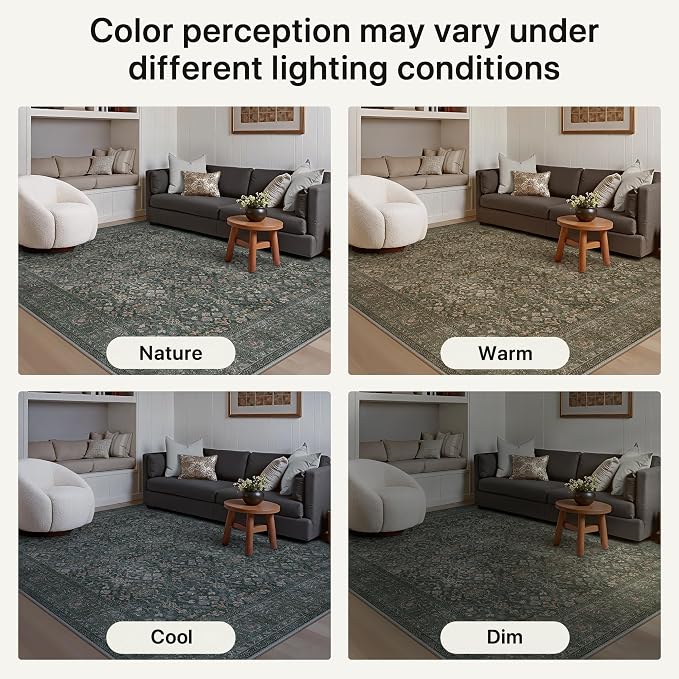 Bavni 2'6''x6 Rug Runners for Hallways, Washable Runner Rug Non Slip, Vintage - Image 8