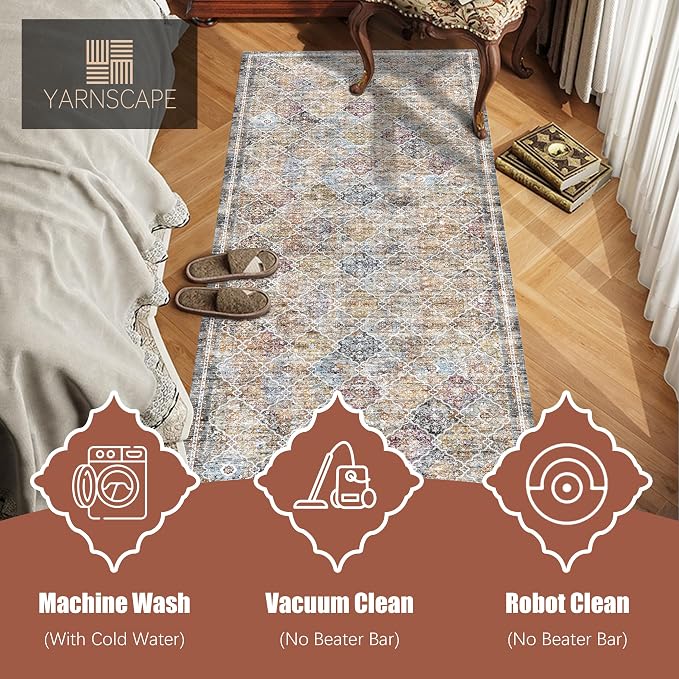 YARNSCAPE 2'6'' x 8' Washable Area Rug - Image 7