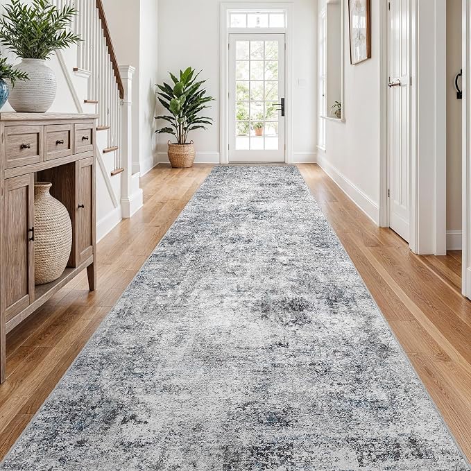 3x14 Washable Kitchen Runner Rug – Abstract Non-Slip Mat - Image 2