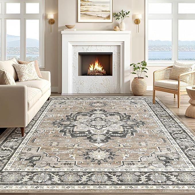 Vintage Living Room Area Rug 6x9 - Image 5