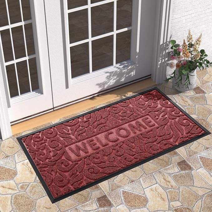 Yimobra Large Welcome Mat 47x24, Waterproof Non-Slip Outdoor Mats by Yimobra