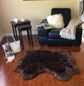 Free Shape Luxury Soft Fluffy Shag Area Rug Double Side by Side 3'x4', 90x120cm by LAMBZYRUGS