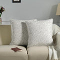 Ridhi Block Print Taupe Pillow Cover 24" x 24" Decorative Couch Pillows by Ridhi