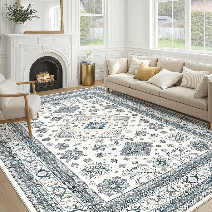Vintage Living Room Area Rug 9x12 by COTILED