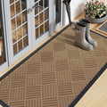 Smiry Front Door Mat Outside Entrance, Heavy Duty Outdoor Indoor Natural Rubber by Smiry