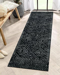 Wonnitar Washable Kitchen Runner Rug 2x6, Moroccan Black Runners by Wonnitar