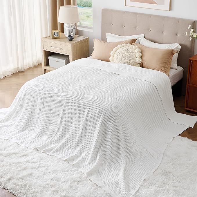 Bedsure Gentlesoft 100% Cotton Big Blanket Oversized King - Image 4