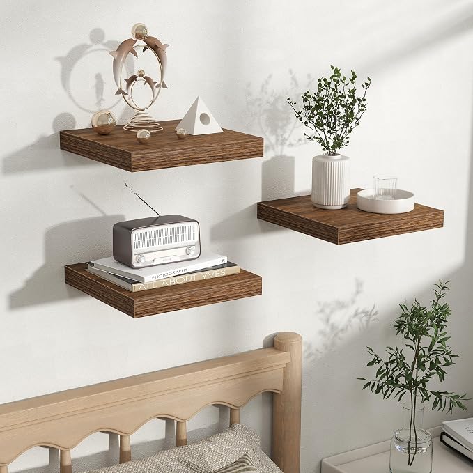 Fun Memories Rustic Wood Floating Shelves - Image 5