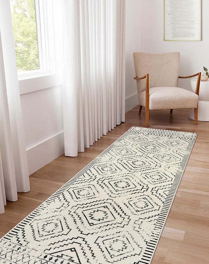 Wonnitar Moroccan Runner Rugs for Hallway 2'6"x10', Washable Non-Slip Extra - Image 7