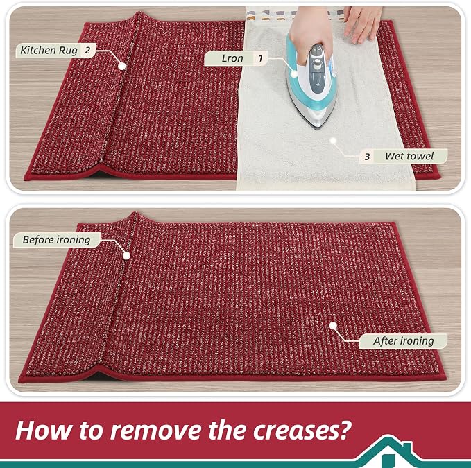 BEQHAUSE Kitchen Rugs 20"x32", Non-Slip Kitchen Mats - Image 9