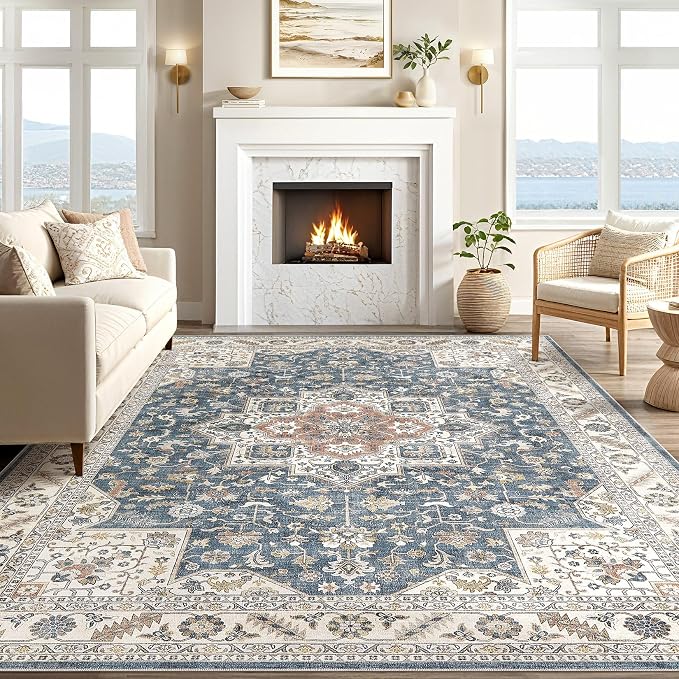 Vintage Living Room Area Rug 5x7 - Image 5