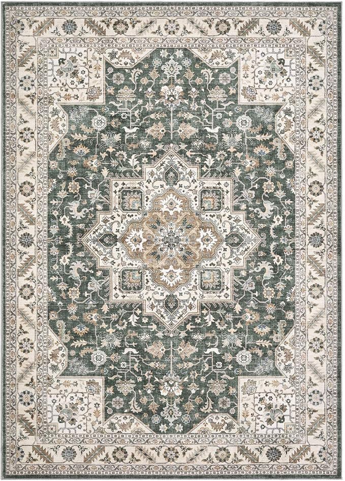 Vintage Living Room Area Rug 7x9 - Image 9