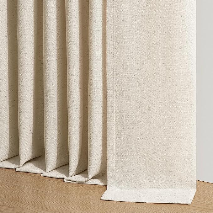 95 Inches Long Pinch Pleated Semi Sheer Curtains - Image 8