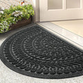 RORA Half Circle Door Mat Front Door Mat Outside Entrance Welcome Mats Outdoor by RORA