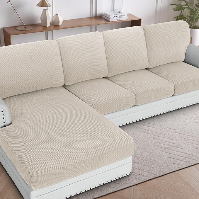 H.VERSAILTEX Backrest Cushion Covers Sectional Couch Back Cushion Covers by HVERSAILTEX