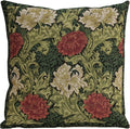 Charlotte Home Furnishings Throw Pillow Covers 16x16 in Green Chrysanthemum by CCharlotteHomeFurnishings