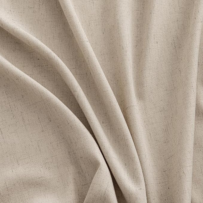 MIULEE Non-See-Through Privacy Linen Curtains 2 Panels, Light Filtering Window - Image 7