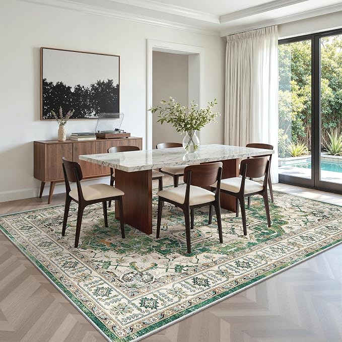 zesthome WashableRug 5x7 Area Rugs, Stain Resistant Rugs - Image 8