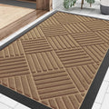 Smiry Front Door Mat Outside Entrance, Heavy Duty Outdoor Indoor Natural Rubber by Smiry