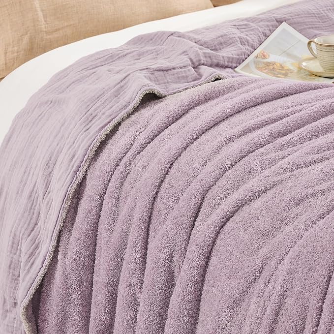 EMME Muslin and Fleece Twin Blanket Reversible - Image 7