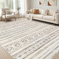 cotiled 8x10 Area Rug Living Room: Washable Boho Rugs by COTILED
