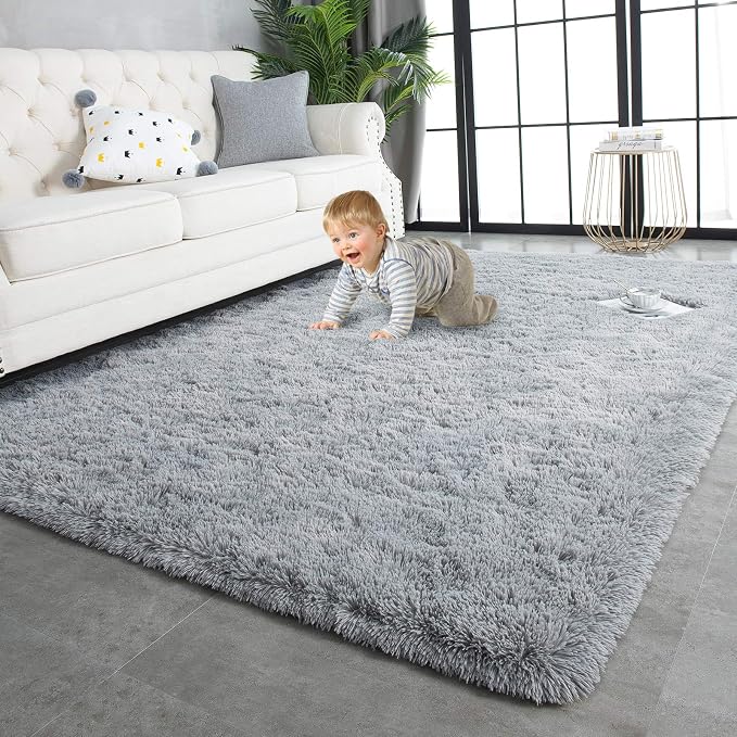 TWINNIS Super Soft Shaggy Rugs Fluffy Carpets, 6x9 Feet, Indoor Modern Plush by TWINNIS