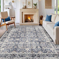 GarveeHome Washable Rugs for Living Room 9x12 Vintage Neutral Area Rug by GarveeHome