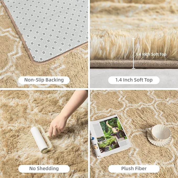 Litanika 3x5 Geometric Shag Area Rug - Image 5