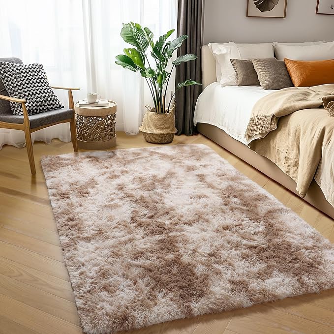 Amdrebio Tie-Dyed Beige Tan Rugs - Image 3