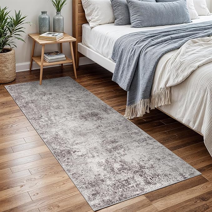 2x5 Washable Kitchen Runner Rug – Abstract Non-Slip Mat by Puino