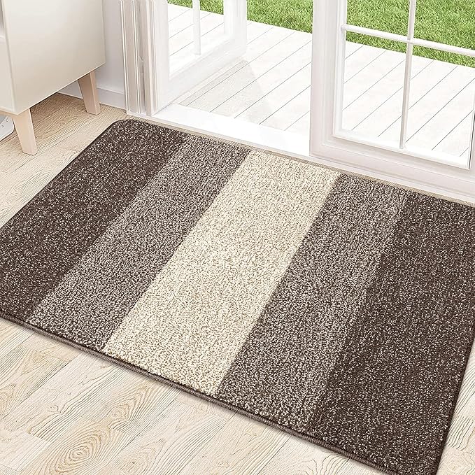Kitinjoy Indoor Outdoor Door Mat, 32x20 Non-Slip Absorbent Dirt Trapper by Kitinjoy