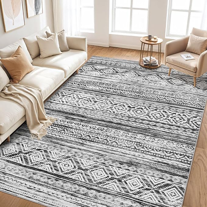 cotiled 6x8 Area Rug Living Room: Washable Boho Rugs - Image 6
