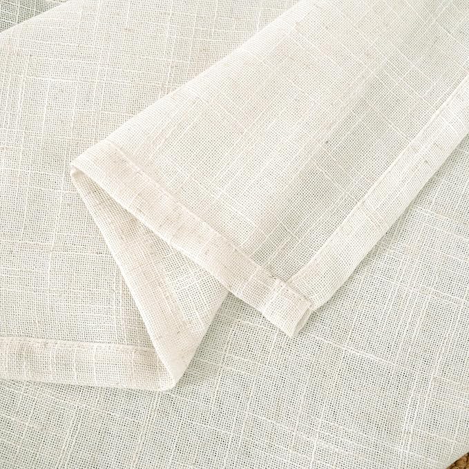LAMIT Cream Linen Curtains 90 Inch - Image 9