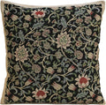 C Charlotte Home Furnishings Inc Fleur De Morris Black Belgian Cushion Cover - by CCharlotteHomeFurnishings