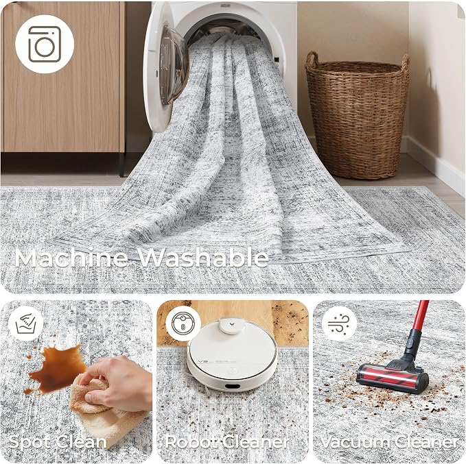 2x7 Runner Rug Non Slip, Thin Entryway Washable Rug - Image 8