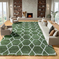 ONASAR 6x9 Area Rugs for Living Room Bedroom, Large Fluffy Olive Green and by ONASAR