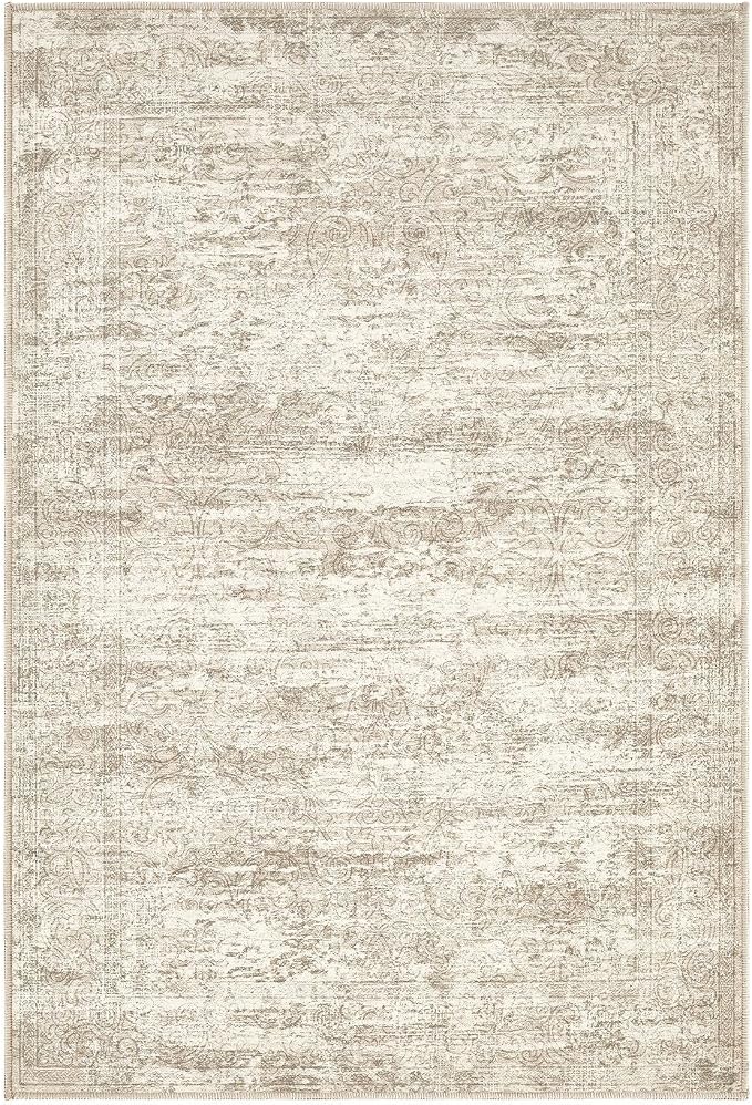 DMOYEST 2x3 Entryway Area Rug: Washable Neutral Modern Abstract Small Rug - Image 7