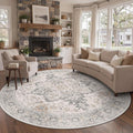 GENIMO 10FT Round Area Rugs for Living Room, Circle Rugs Machine Washable Low by GENIMO